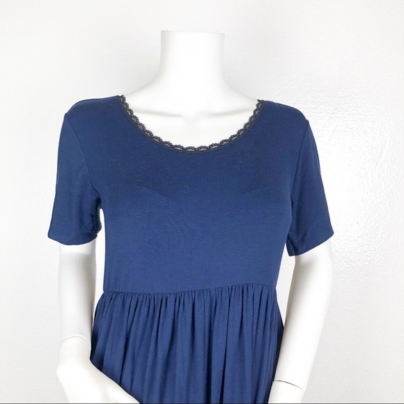 Pip & Vine Maternity Full Open Back Sleep Dress - Picture 2 of 8